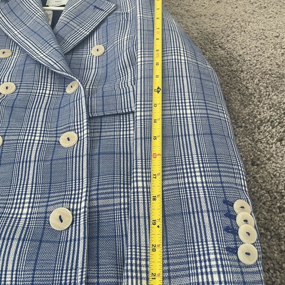 Holiday Season sale!!MNG SUIT Mango Blue Chic Suit Jacket Abrigo Adore - Picture 11 of 12